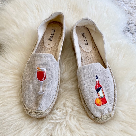 Soludos Shoes - Soludos Aperol Spritz Canvas espadrilles